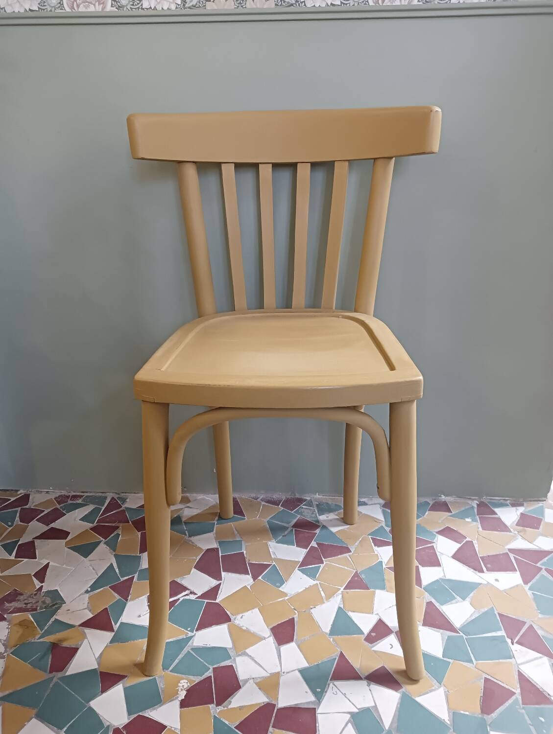 Mustard yellow bistro chair