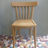 Chaise bistrot jaune moutarde
