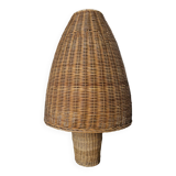 Wicker mushroom lamp
