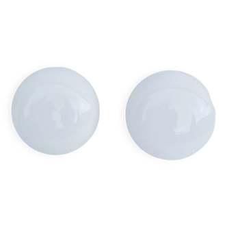 A pair of ote-4 type ceiling lamps, photosensitive materials factory foton, poland, 1980s.