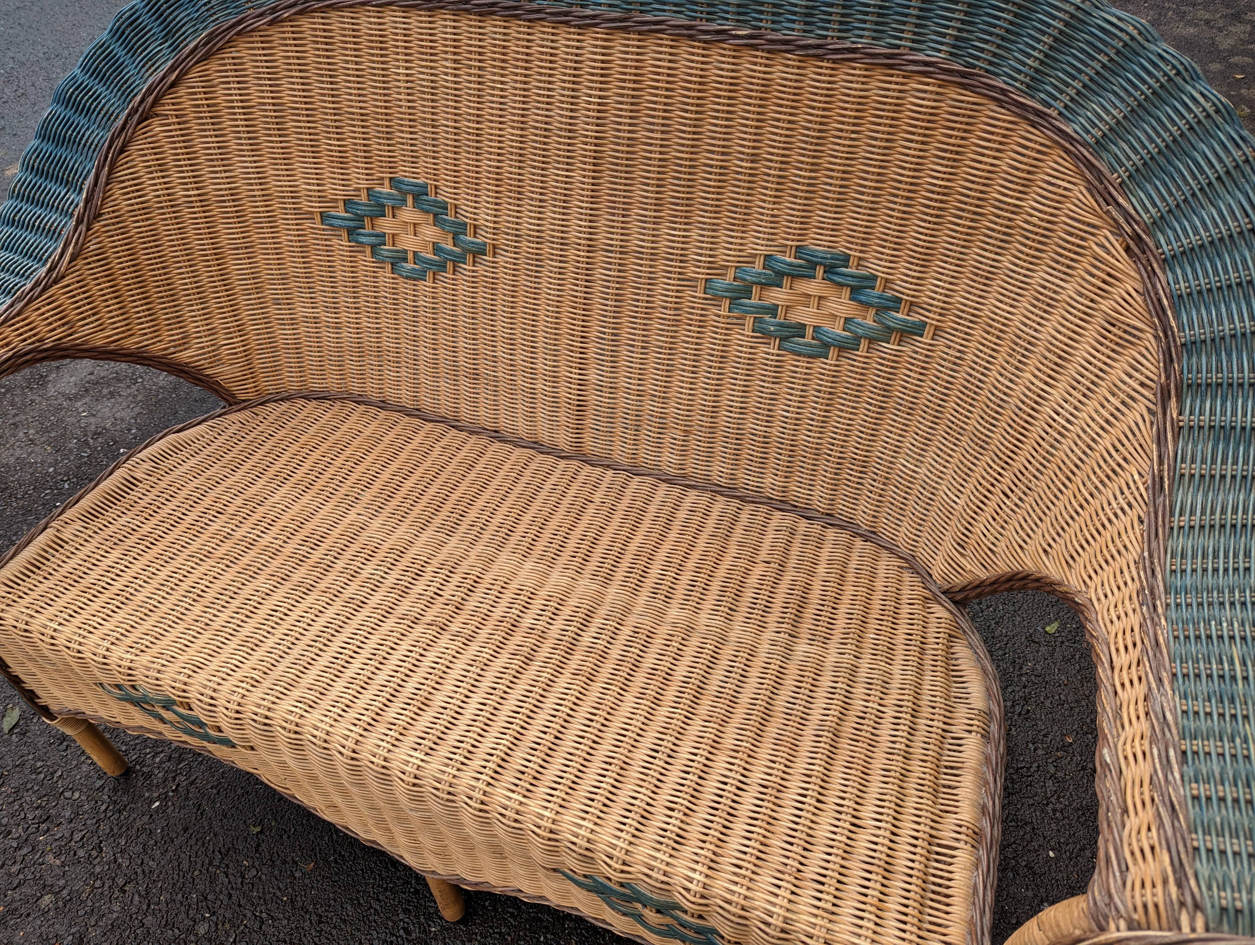 Rattan bench