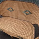 Rattan bench