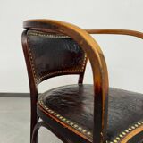 Secession office chair no. 715F by Gustav Siegel for J&J Kohn