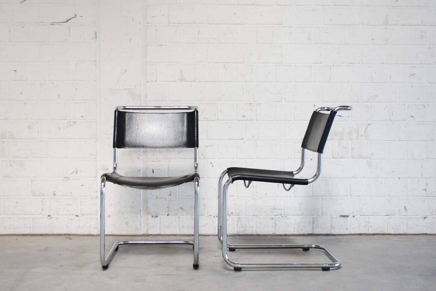 Vintage S33 Chairs by Mart Stam for Thonet