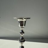 Pair of small silver candlesticks