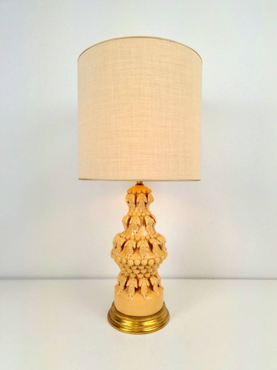 Ceramic Table Lamp by Cerámica Bondia Manises, Spain, 1960