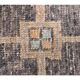 Natural Vintage Geometric Turkish Hand-Knotted Runner Rug 80x341