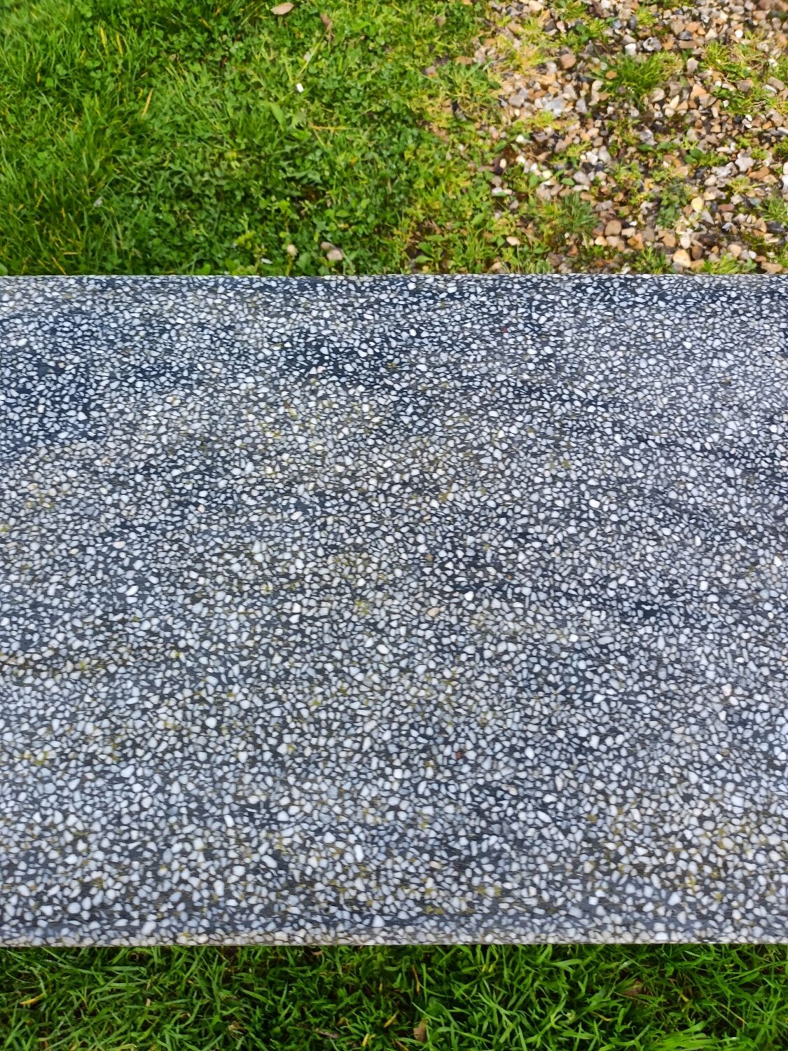 Old garden furniture in vintage stone