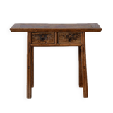 Huojia - Petite console chinoise vintage en orme n°3