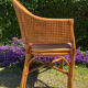 Fauteuil Style Mc Guire en rotin et cannage années 80