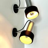 Pair of 50s Disderot Delmas spotlights in modernist style