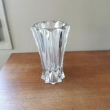 Vintage origami style crystal vase