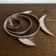 Chrome fish trivet 1970 space age
