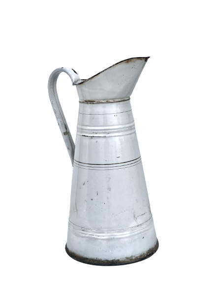 Broc enamelled white