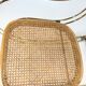 Vintage brass curved wooden rocking chair
