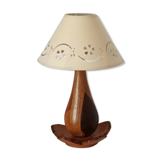 Vintage wooden table lamp