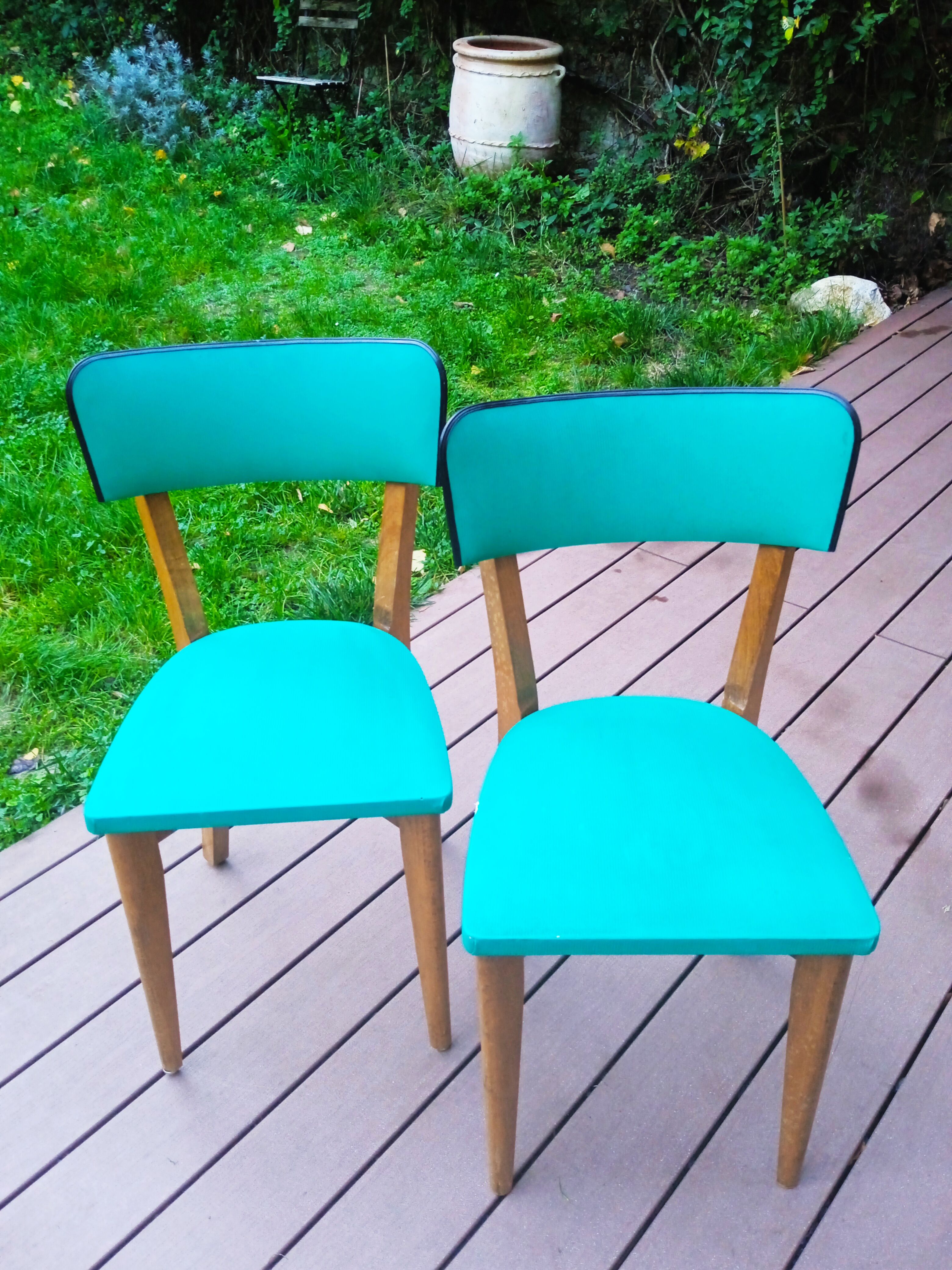 Set of four scandinavian chairs
