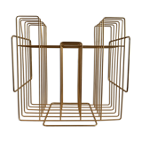 Golden vintage magazine holder