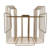 Golden vintage magazine holder