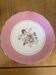 Vintage dessert service / antique in porcelain in colour