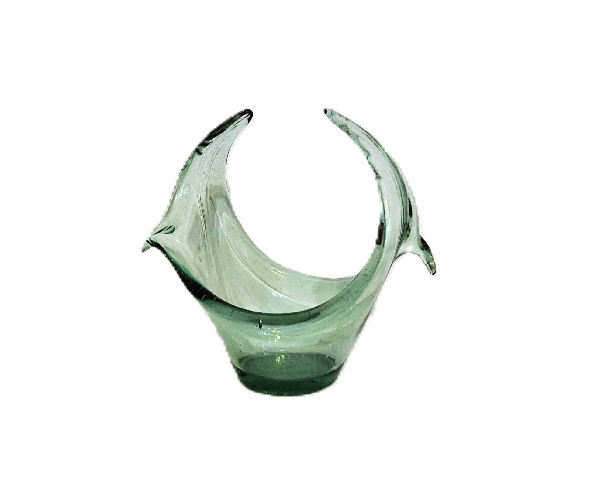 Blown glass bowl mid-century Murano type / Catch-all / Vase