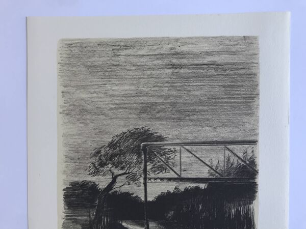 Pierre skira, le canal, 1978. lithographie originale signée au crayon