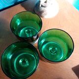 Green vintage ice cream cups