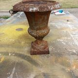 2 Pairs of Cast Iron Medici Vases 1900 Charleville-Méziéres