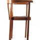 Antique oak Art Nouveau armchair