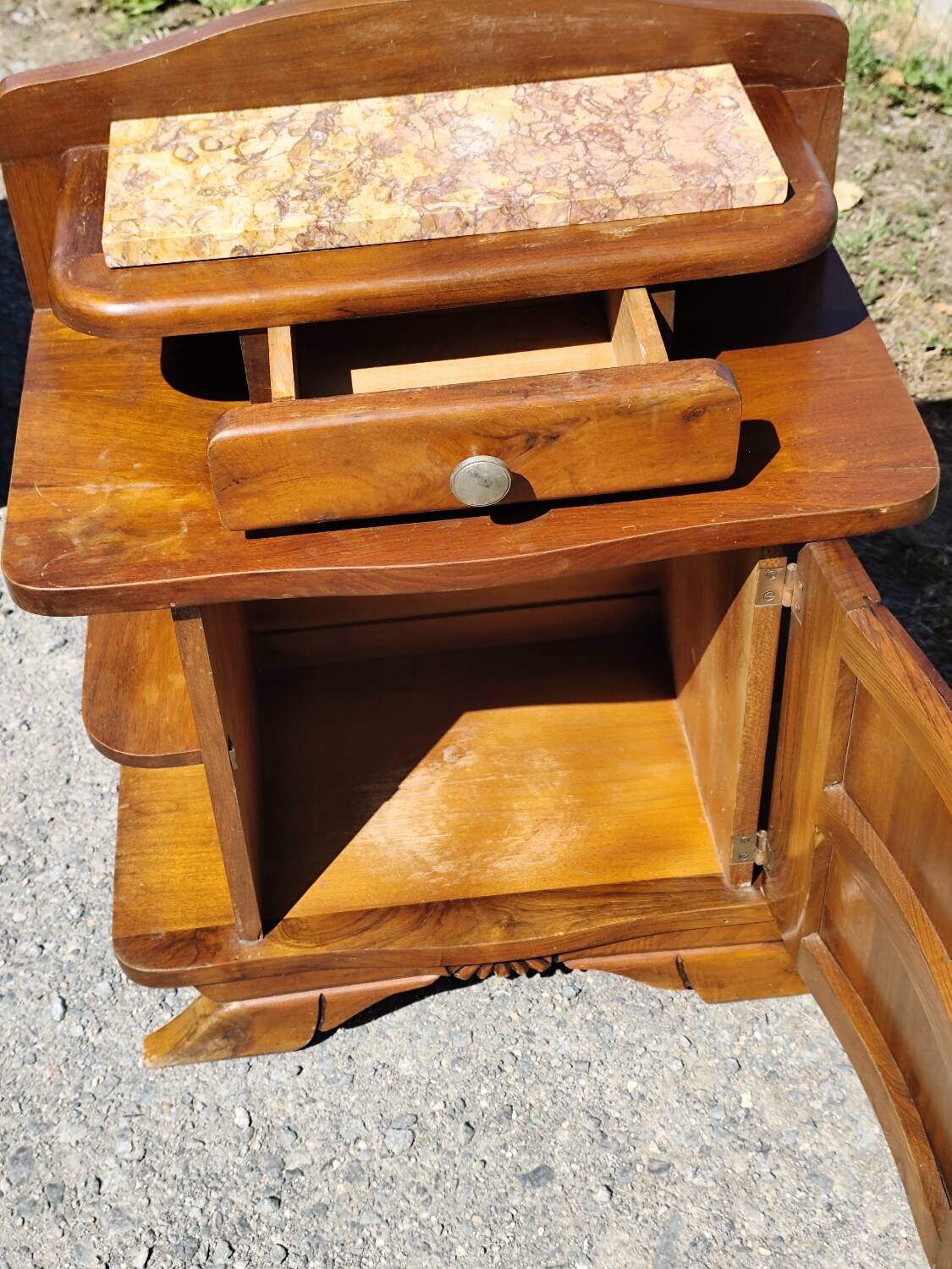 Paire de chevets bois année 50