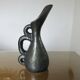 Large Ray Camart vase, Vallauris, free-form in matte black ceramic, 1950