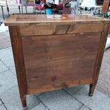 Old Louis XVI style chest of drawers in marquetry