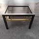 Table basse 80' chrome laiton vintage