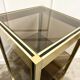 70s console smoked glass