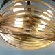 Vintage chandelier 70'S in chrome stainless steel 4 extendable lights