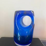 Magnifique vase vintage murano bleu