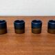 Vintage German ceramic shot glasses Brotzeit Studio Line by Rosenthal, set of 4.
