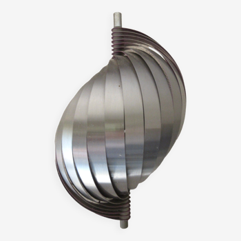 Henri Mathieu wall lamp in aluminum strip