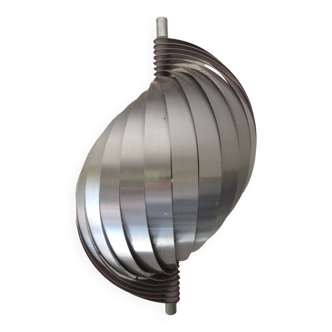 Henri Mathieu wall lamp in aluminum strip