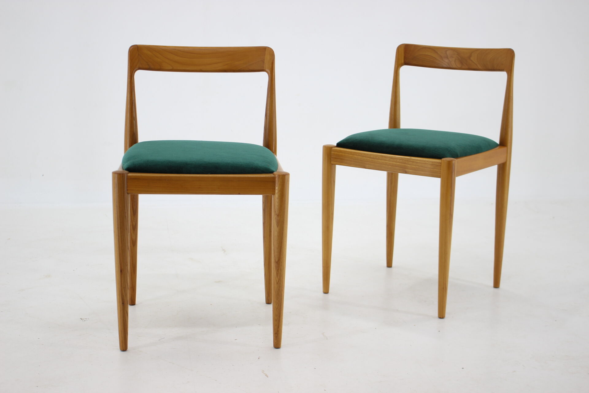 1970s Ash Four Dining Chairs by Drevotvar, Czechoslovakia