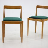 1970s Ash Four Dining Chairs by Drevotvar, Czechoslovakia