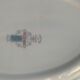 Plat de service pontesa motifs fleurs bleues en porcelaine vintage