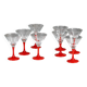 Lot de 8 verres à cocktail  vintage