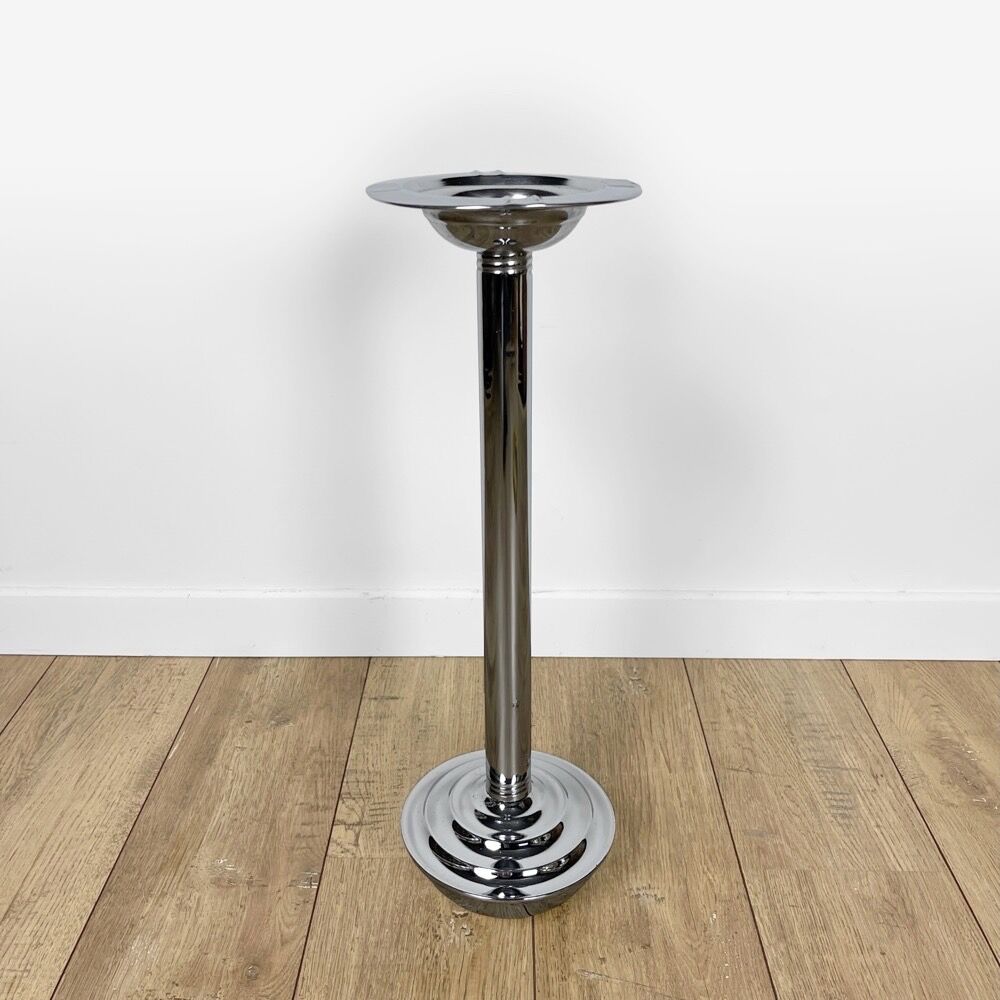 Culbuto ashtray in chromed metal Bauhaus 30s