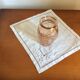 Pink glass vase