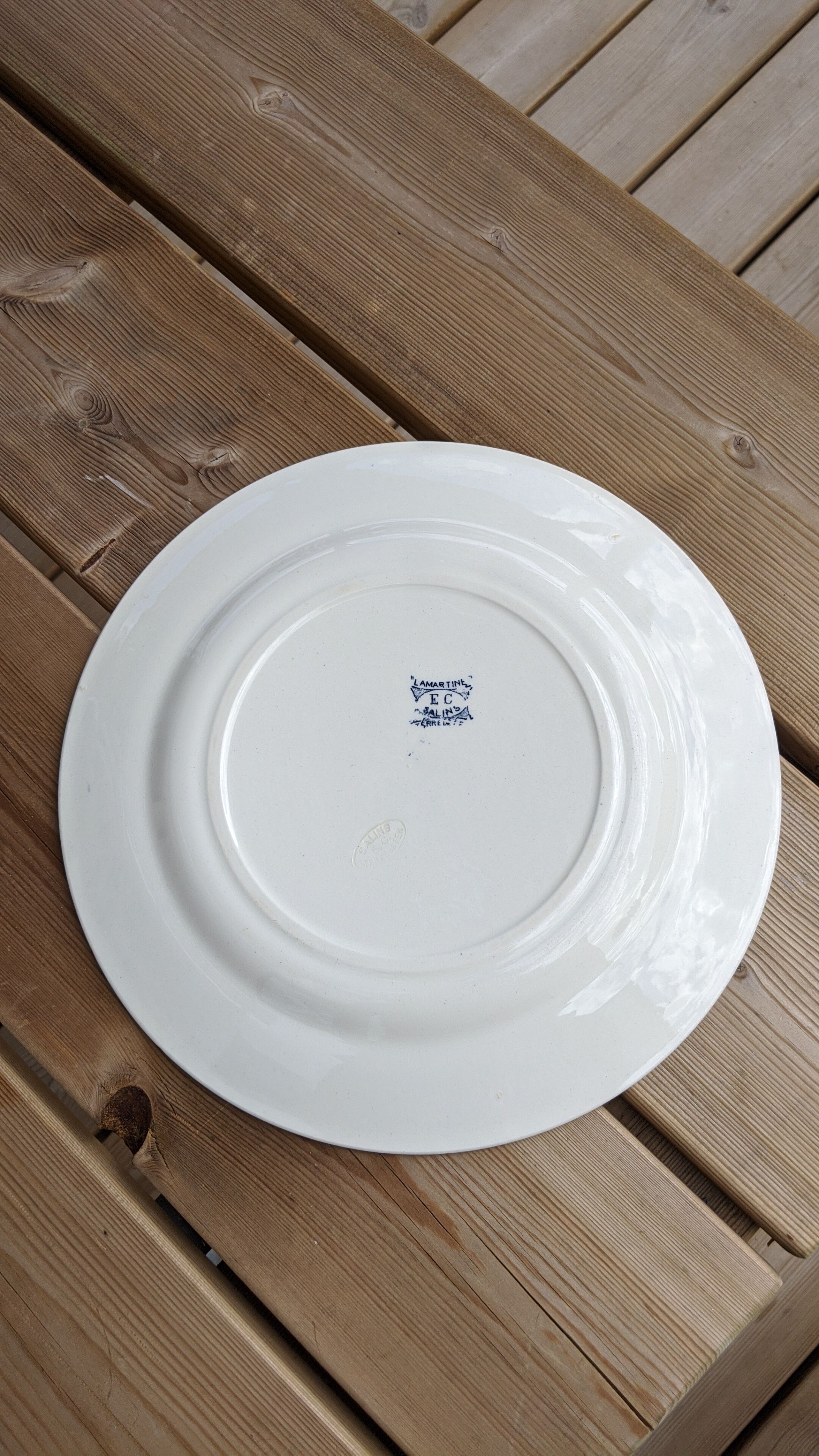 Dish - serving plate Terre de fer Salins