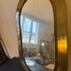 Antique gilded brass mirror (Egyptian craftsmanship)