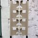 Beige and black coat rack Manade by Jean-Pierre Vitrac