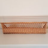 Rattan shelf