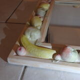Vintage mirror year 70 80 Decorative Plaster Fruit Decorations